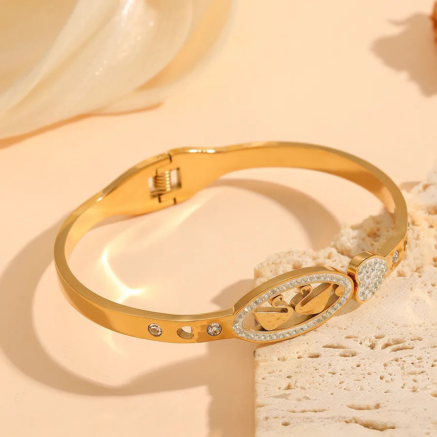 18K Gold PVD Animal Bangle – Stainless Steel