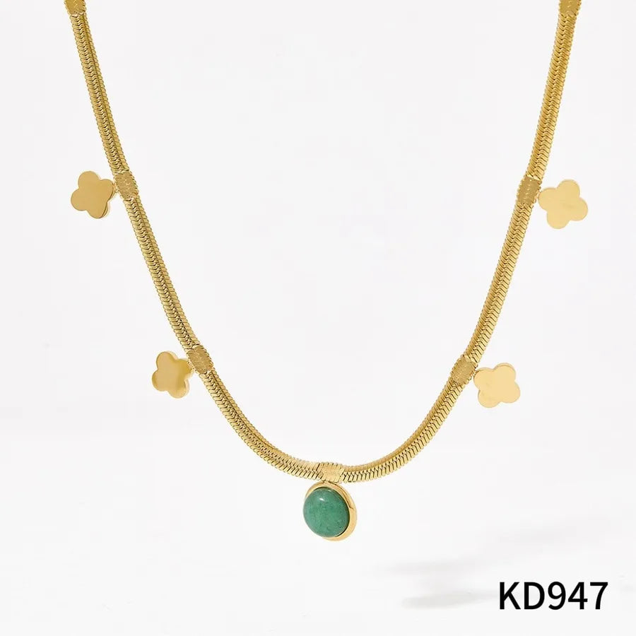 Green Dongling Stone Pendant Necklace KD947东陵石
