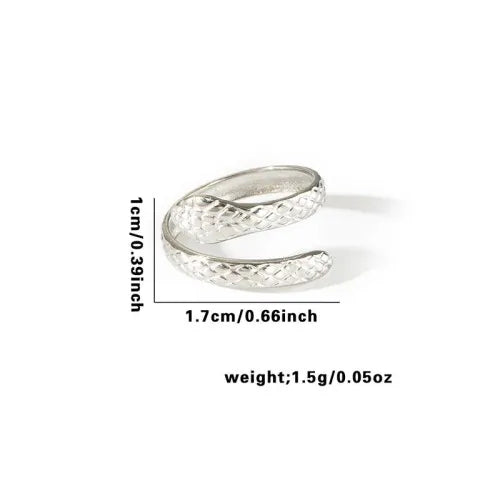 Titanium Steel Fish Tail Ring for Women