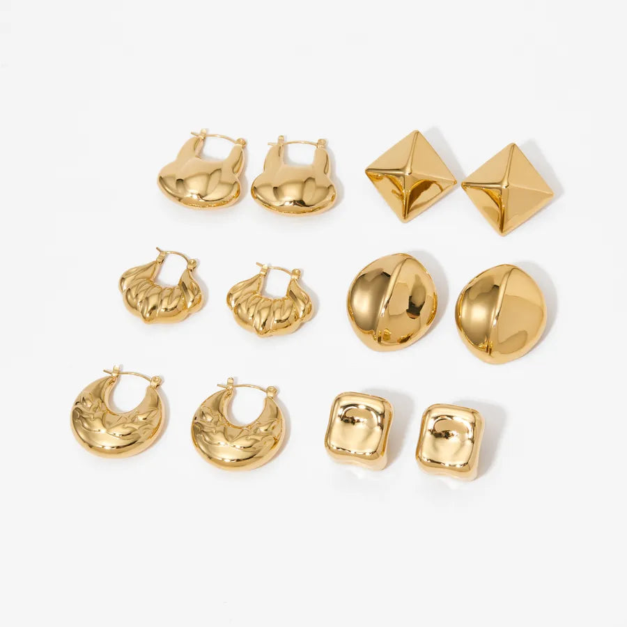 Elegant Geometric Stainless Steel Earrings