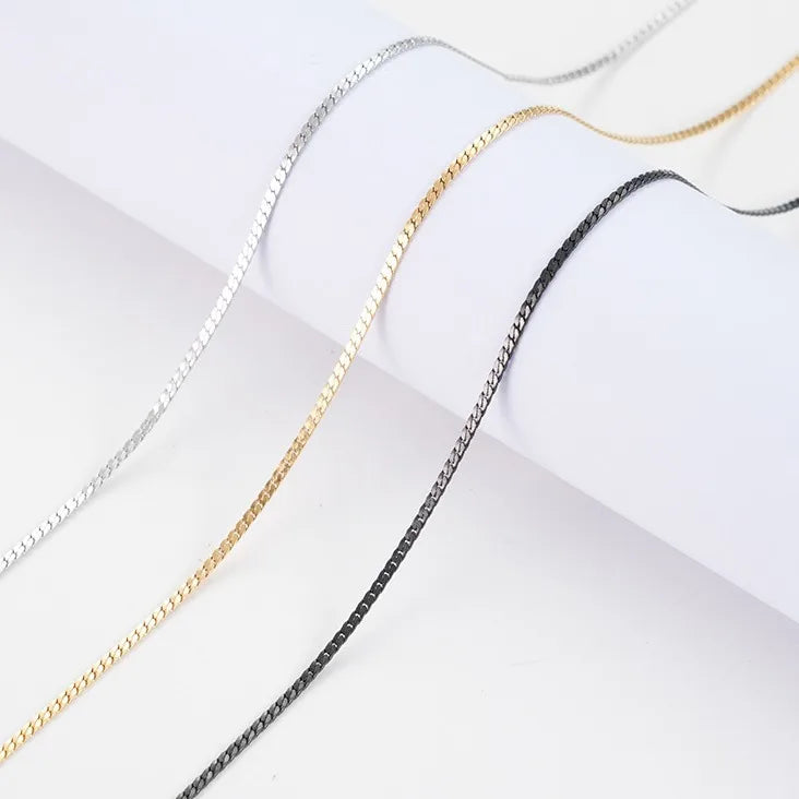 Geometric Titanium Steel Necklace Set