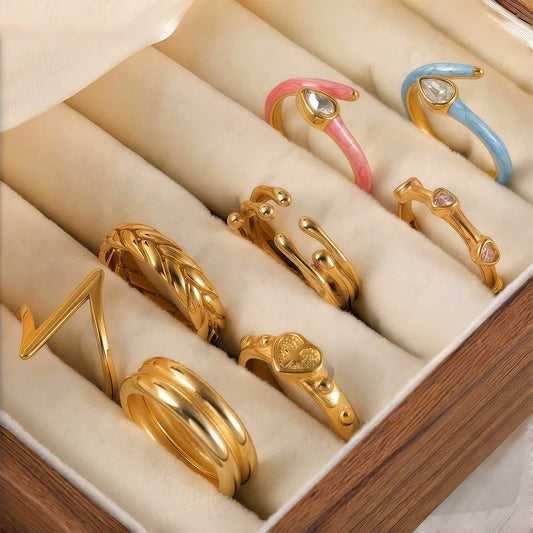 Minimalist Floral Open Ring for Women