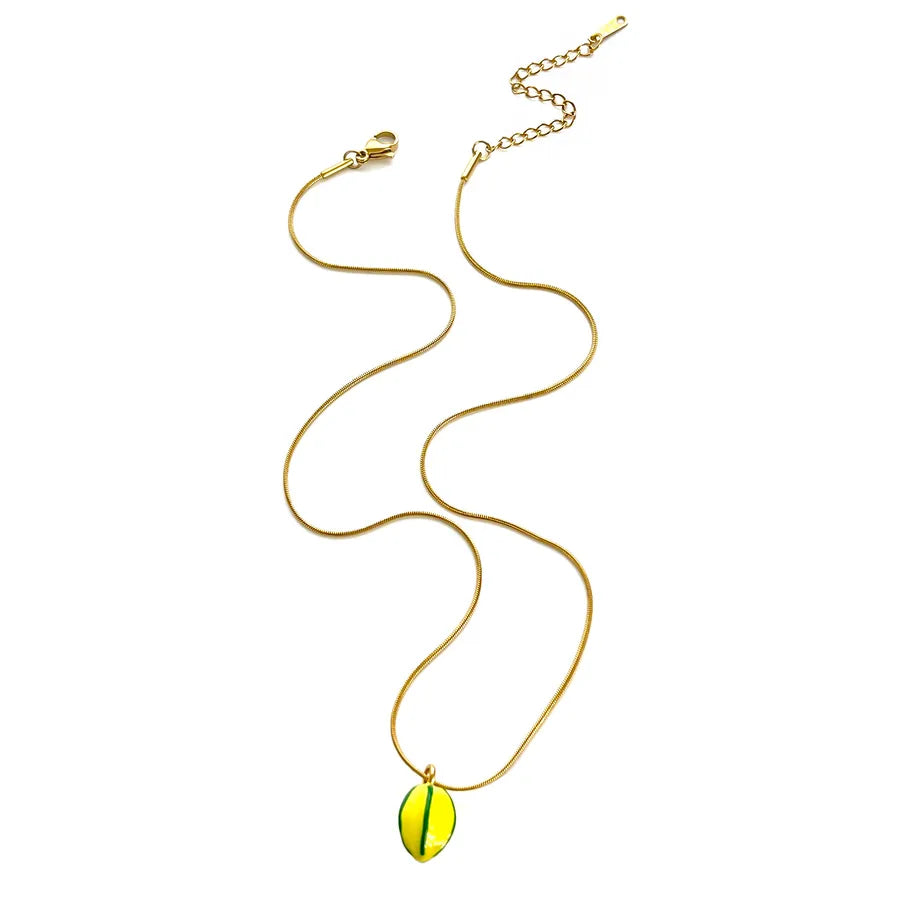 18K Gold Plated Geometric Pendant Necklace