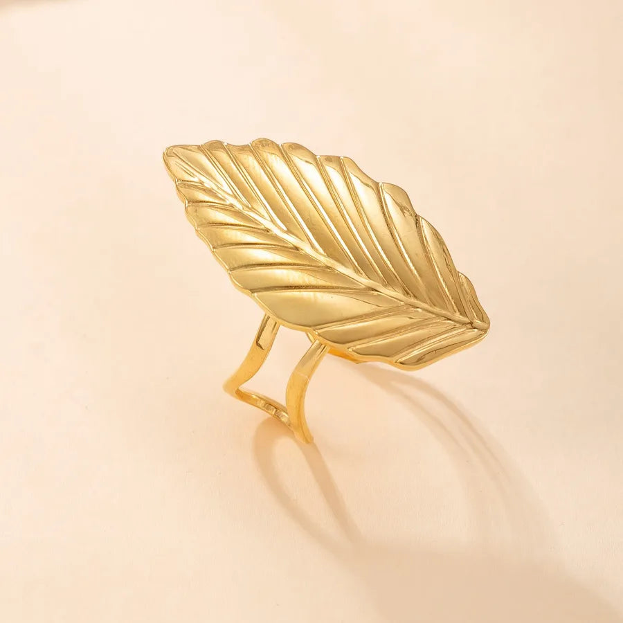 Geometric Stainless Steel Open Ring