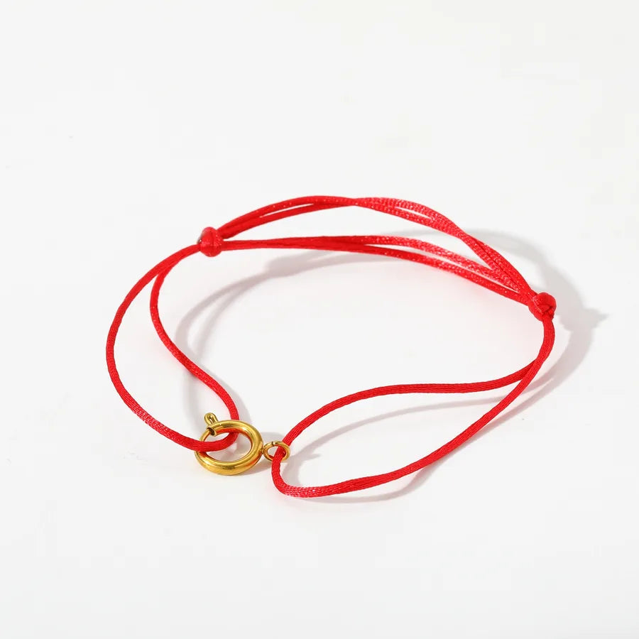 18K Gold Plated Stainless Steel Circle Bracelet