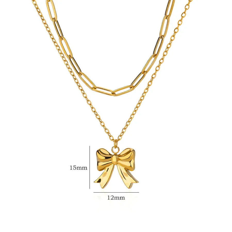 18K Gold Butterfly Pendant Necklace N06953G