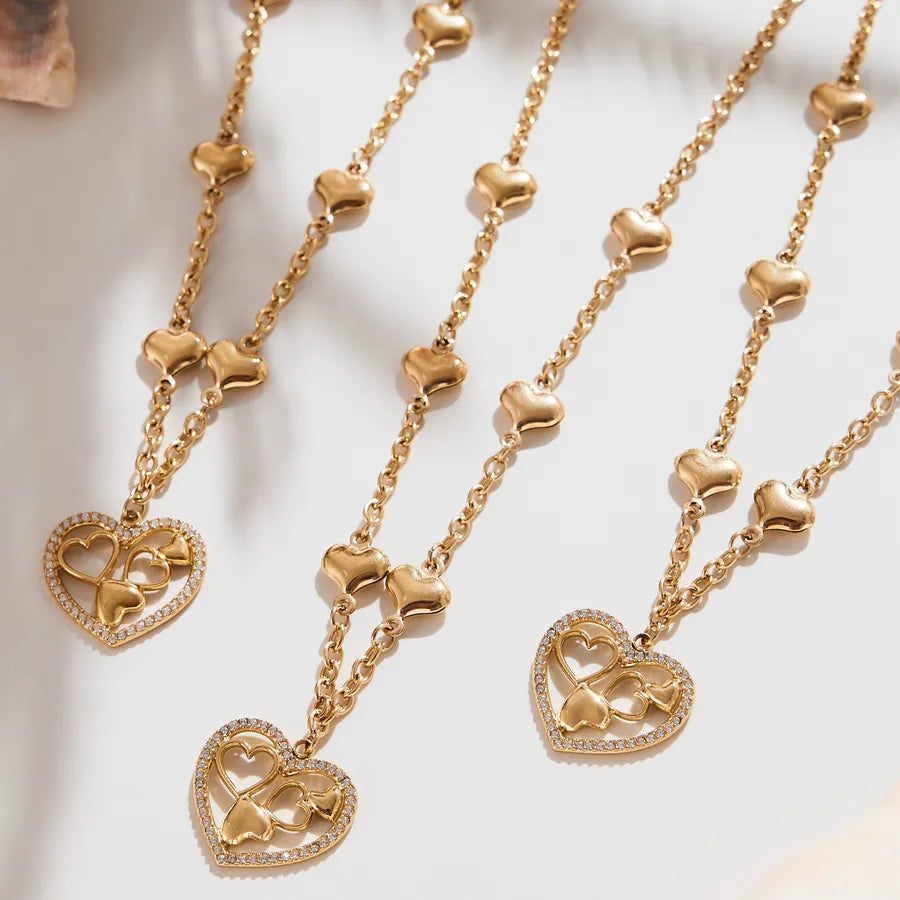 18K Gold PVD Geometric Stainless Steel Necklace