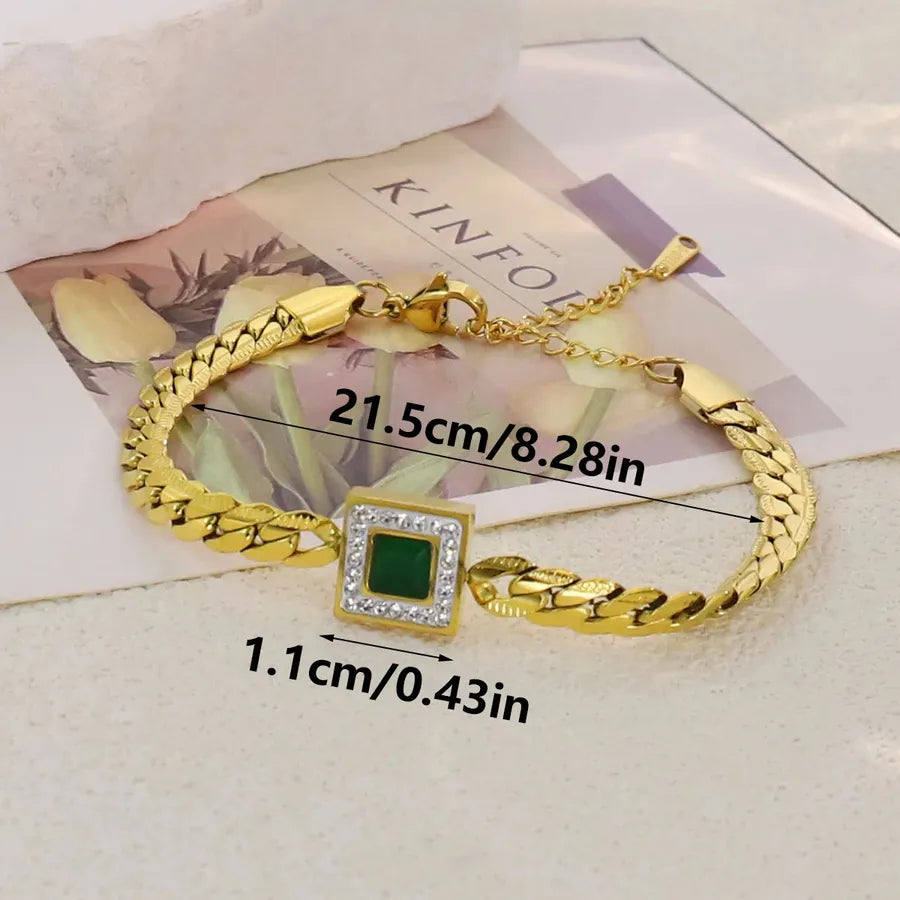 Gold Plated Stainless Steel Asymmetric Bracelet