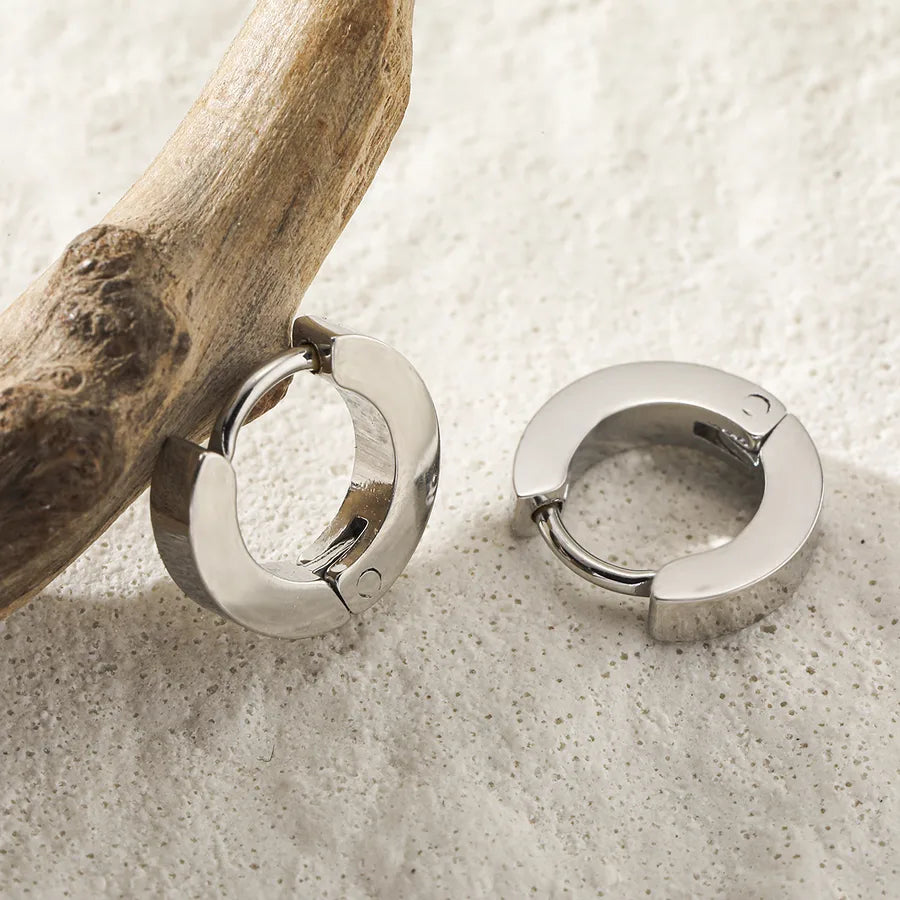 18K Gold PVD Geometric Stainless Steel Stud Earrings