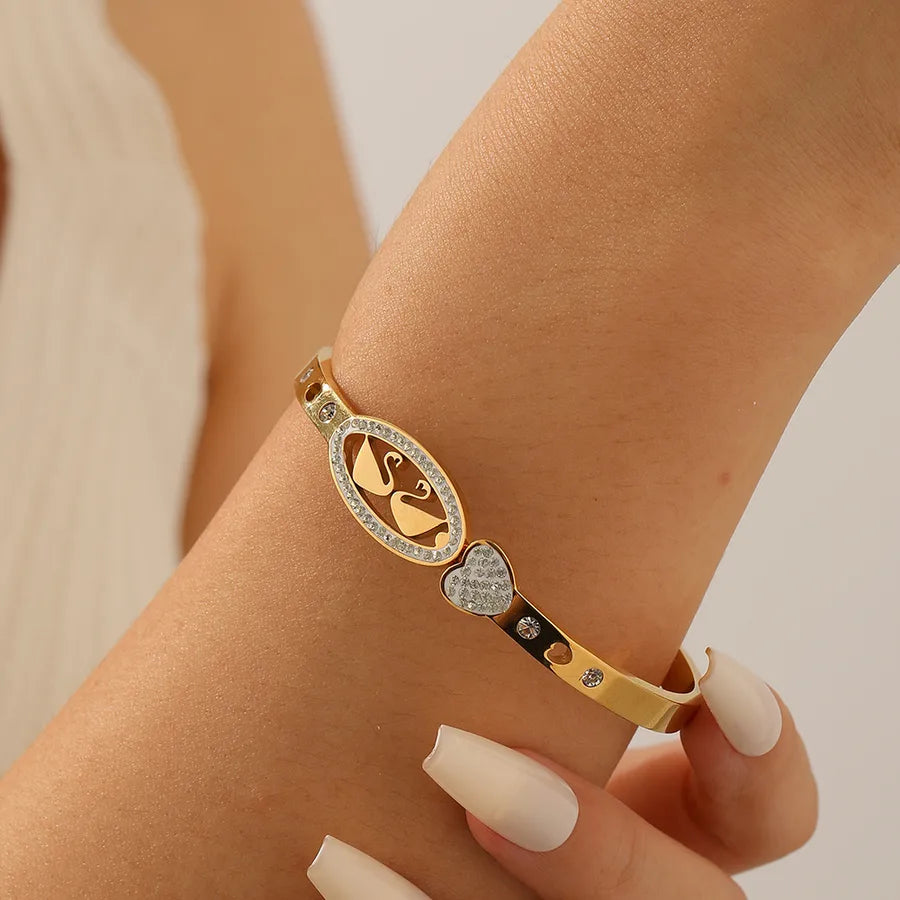 18K Gold PVD Animal Bangle – Stainless Steel