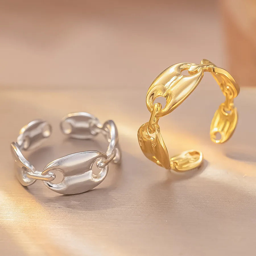 Personalized Titanium Steel Textured Couple Ring