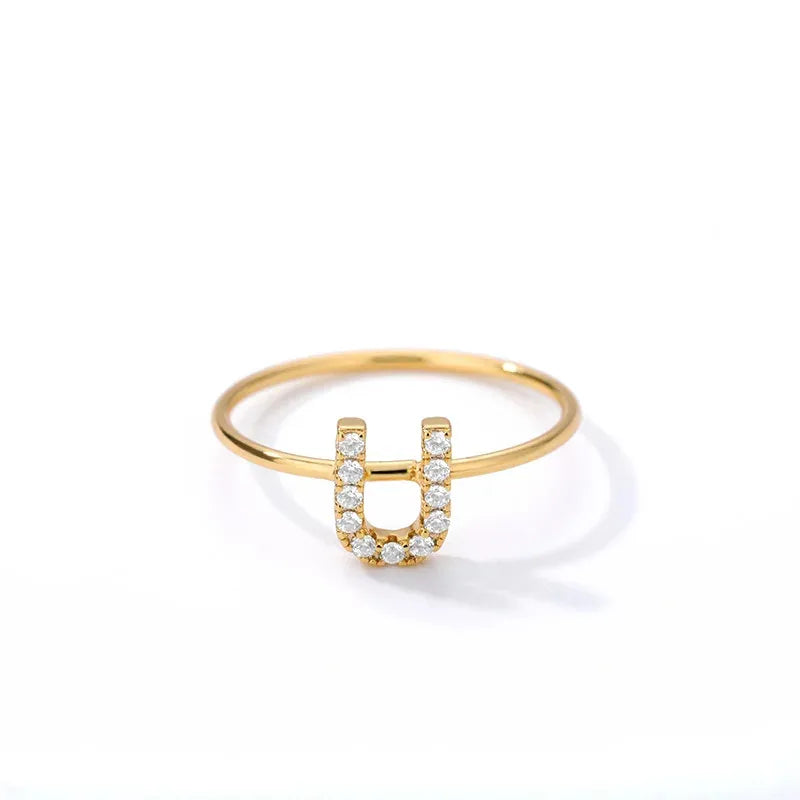 Geometric Zircon Rhombus Open Ring JZ525U