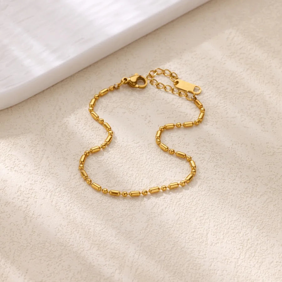 Boho Gold Cross Anklet – 18K PVD Stainless Steel