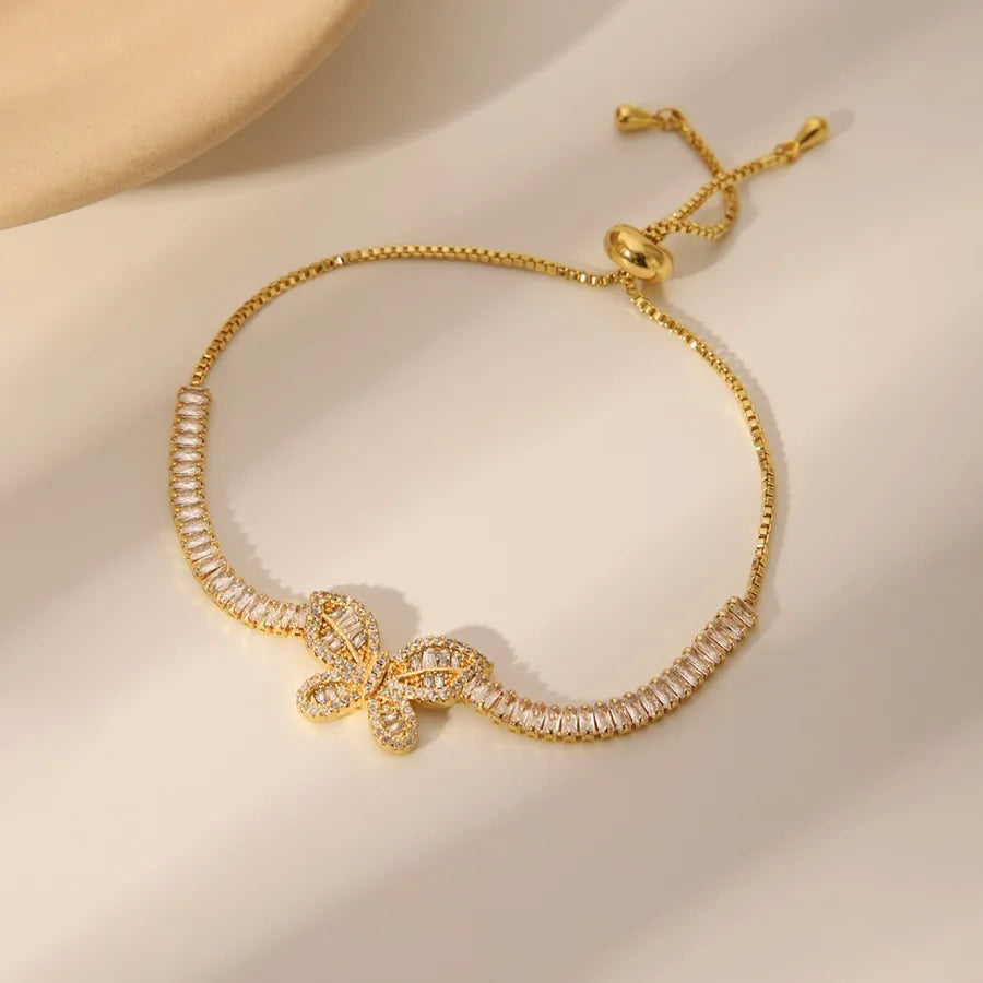 Gold Butterfly Knot Bracelet for Women