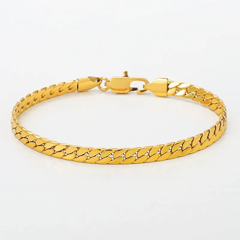 Geometric Titanium Steel Bracelet – PVD Coated