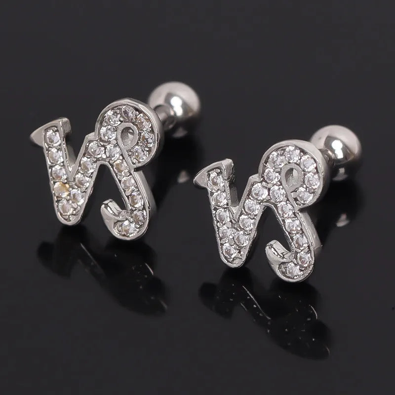 Capricorn Zodiac Gold Stud Earring