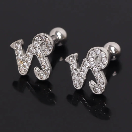 Capricorn Zodiac Gold Stud Earring