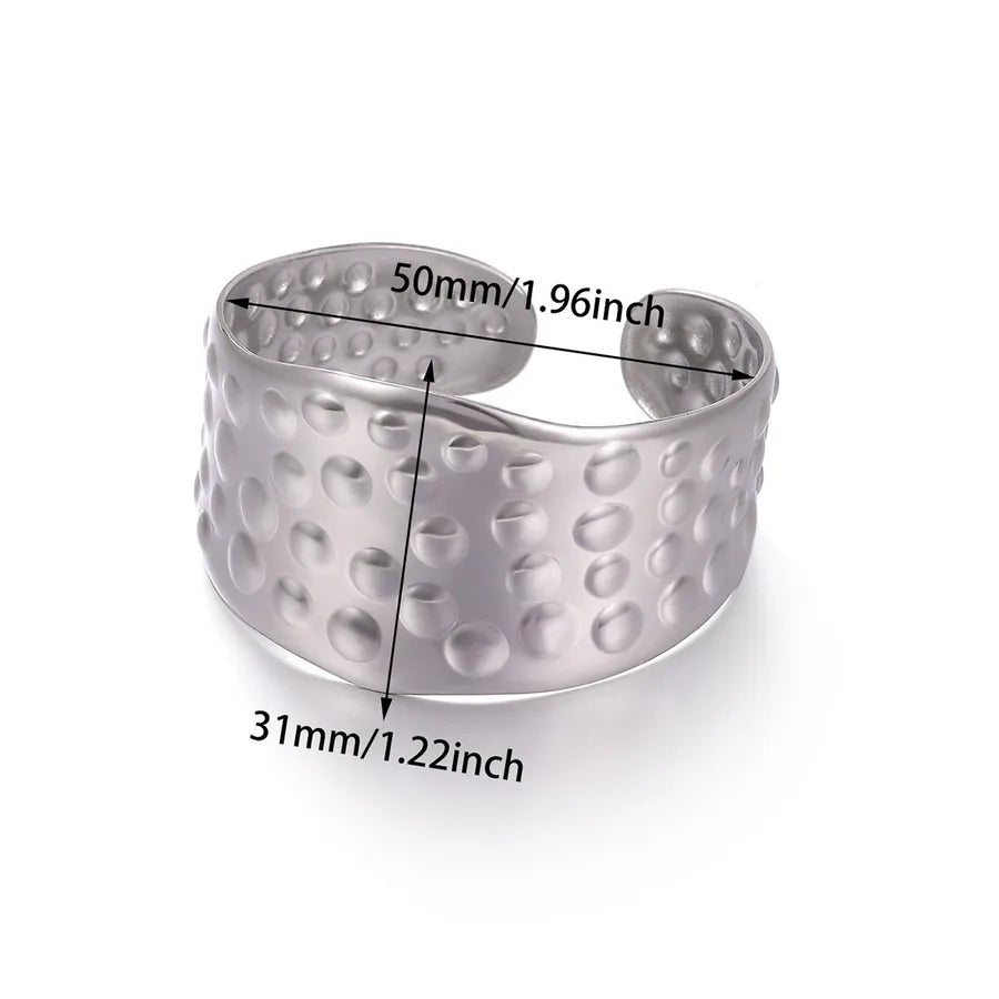 18K Gold Plated Leaf & Flower Open Bangle Bracelet B1954P