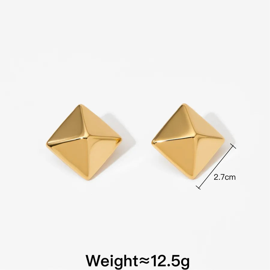 Elegant Geometric Stainless Steel Earrings