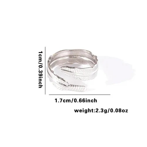 Titanium Steel Fish Tail Ring for Women
