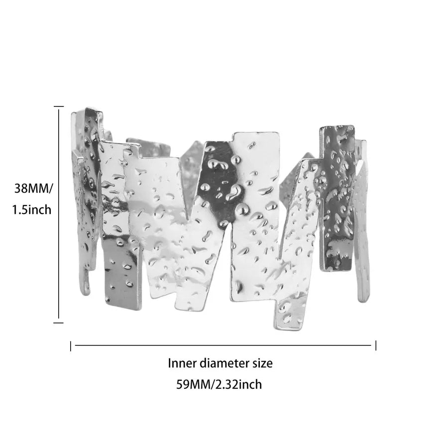 18K Gold Plated Stainless Steel Woven Bangle 3