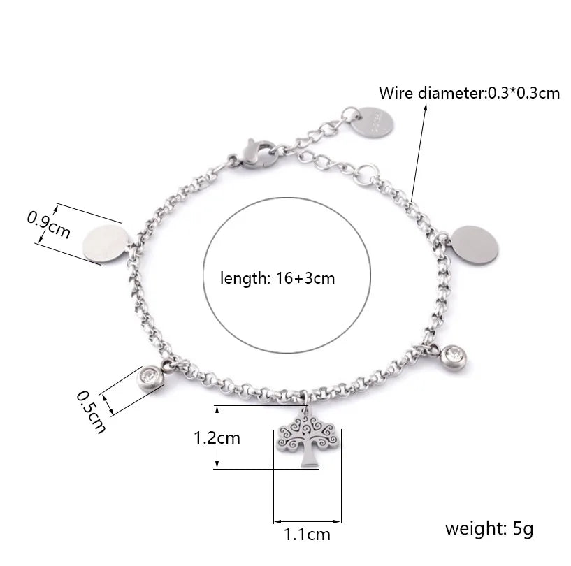 Stainless Steel Geometric Women's Bracelet