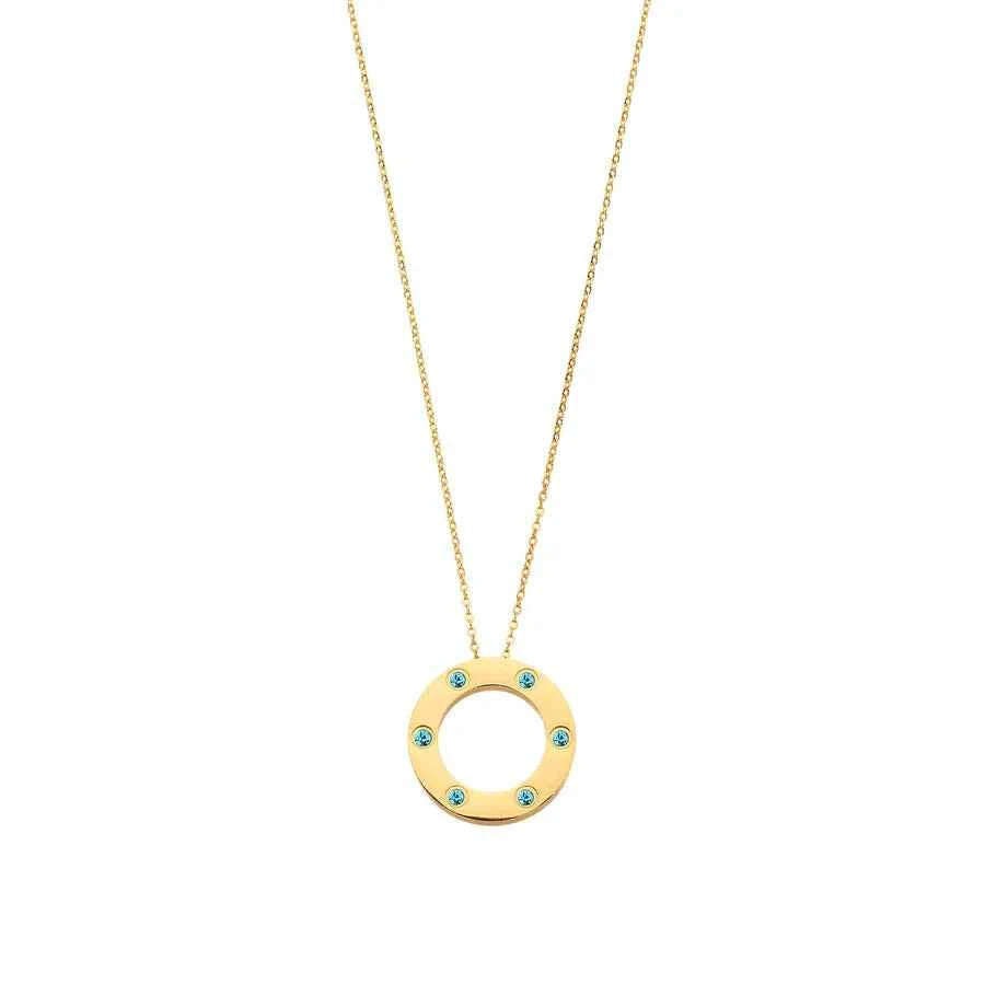 18K Gold Star Pendant Necklace for Women