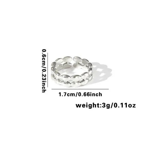 Titanium Steel Fish Tail Ring for Women