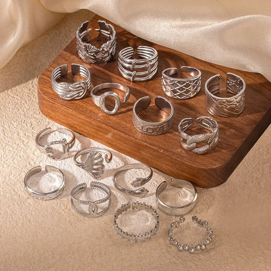 Titanium Steel Fish Tail Ring for Women