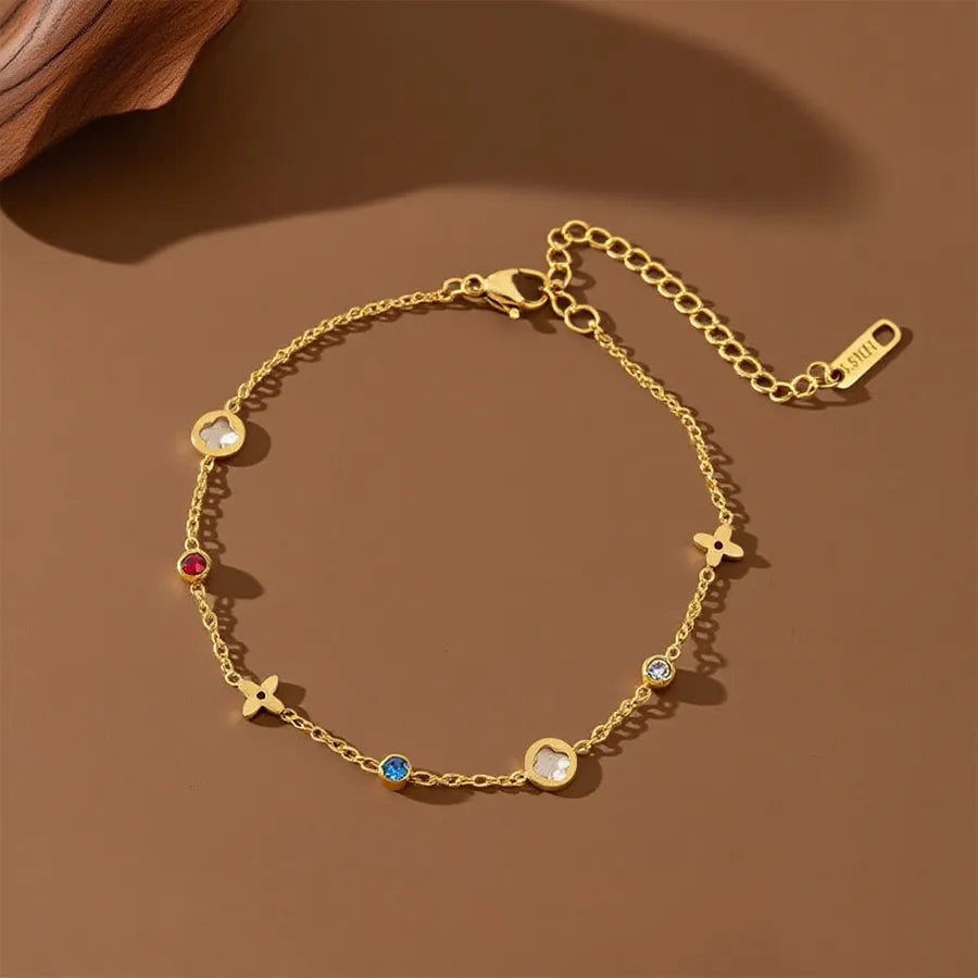 Elegant 18K Gold Plated Titanium Steel Bracelet