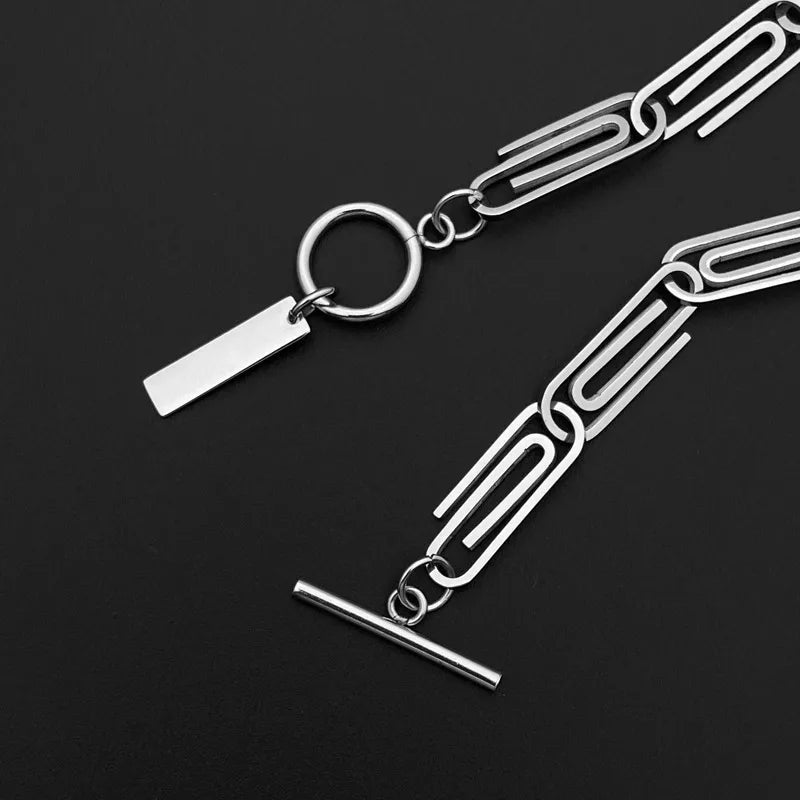 Unisex Titanium Steel Geometric Bracelet