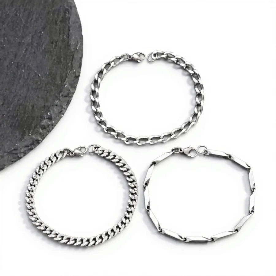 Unisex Titanium Steel Geometric Bracelet