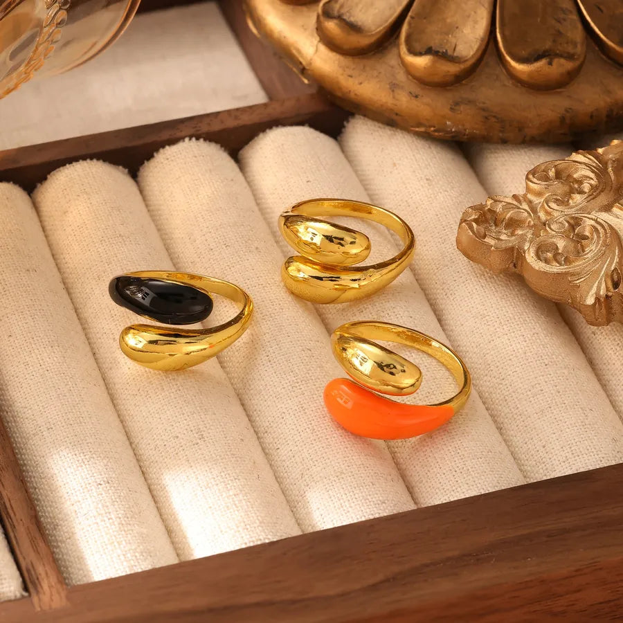 Women's Geometric Open Titanium Steel Ring