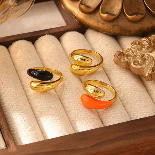 Women's Geometric Open Titanium Steel Ring