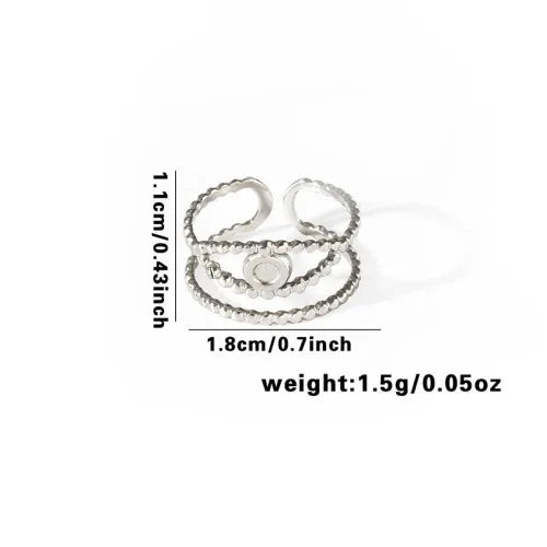 Titanium Steel Fish Tail Ring for Women