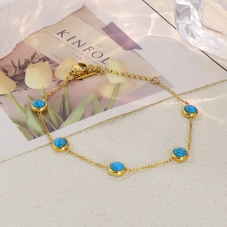 Gold Plated Stainless Steel Asymmetric Bracelet Average Size Gold Style 1