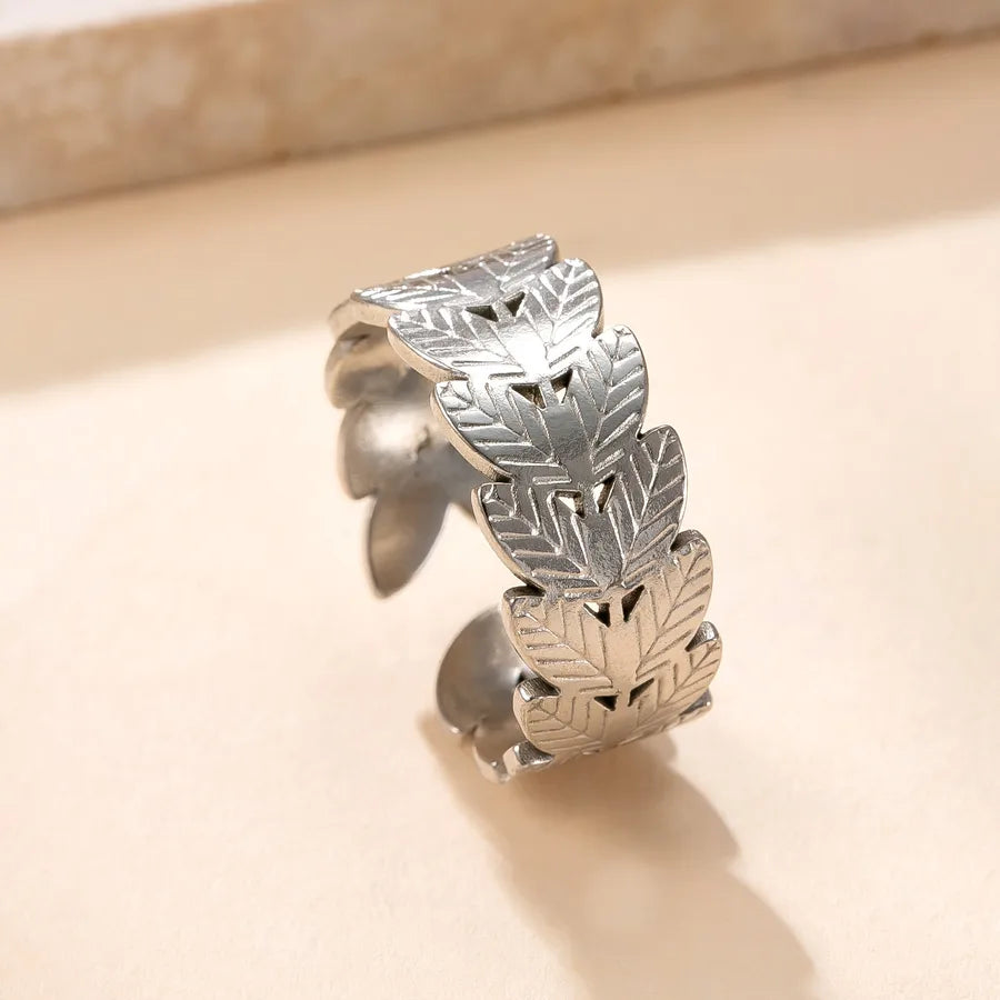 Geometric Open Ring in 304 Stainless Steel Average Size YYJZ88S