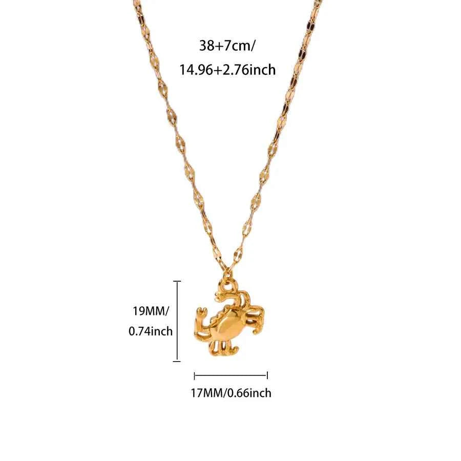 18K Gold Plated Cross Pendant Necklace for Women
