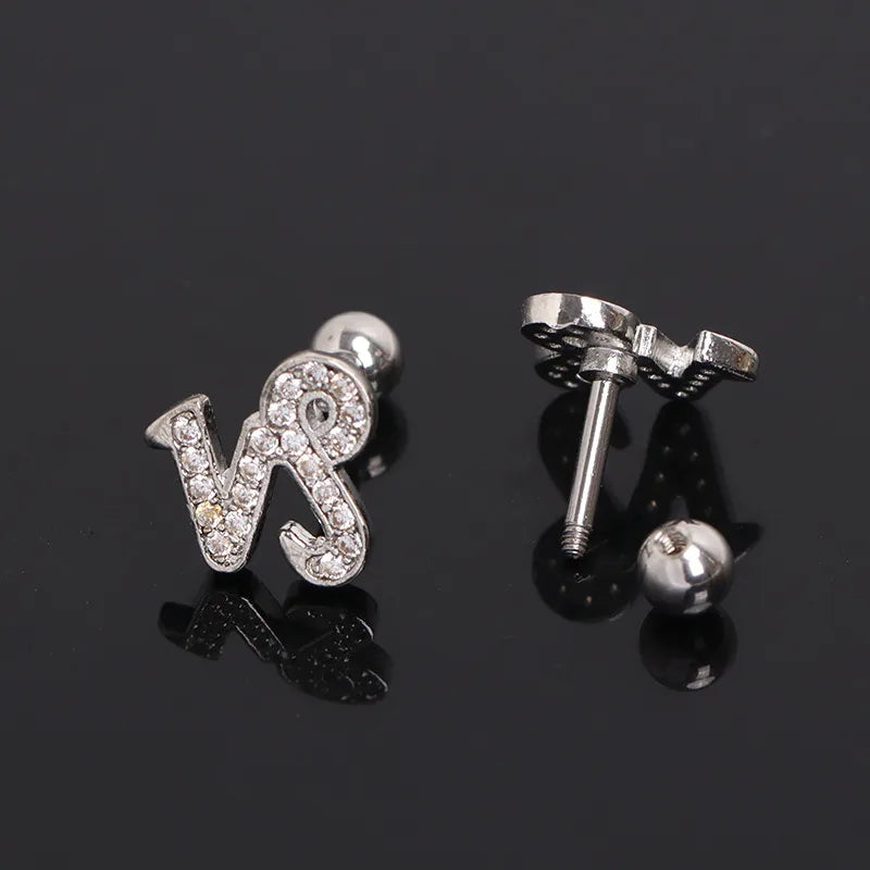Capricorn Zodiac Gold Stud Earring