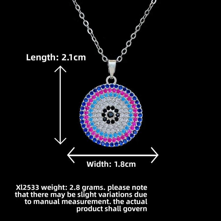 Butterfly & Whale Couple Pendant Necklace XL2533 Mixed Color Round Pendant Necklace Silver