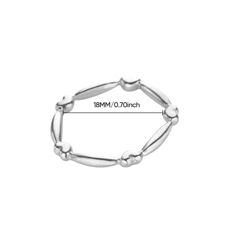 Gold MAMA Heart Ring – Stainless Steel Average Size Platinum 1