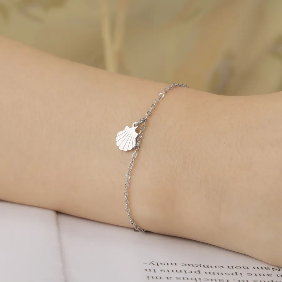 Minimalist Gold Cross Heart Bracelet