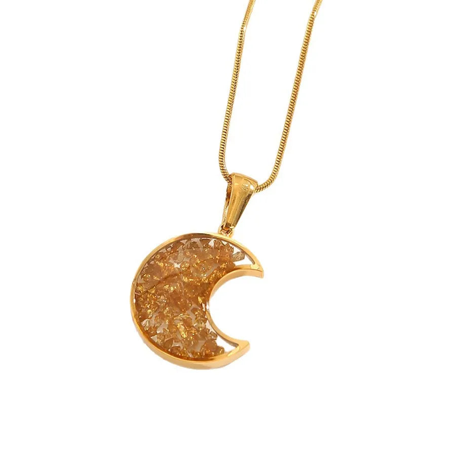 Stainless Steel Geometric Pendant Necklace