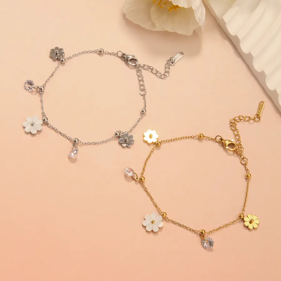 18K Gold Sunflower Pendant Necklace