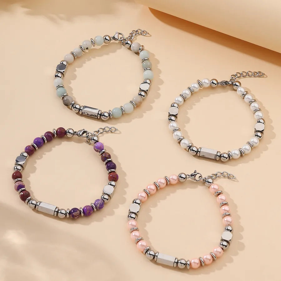 Colorful Stainless Steel Geometric Bracelet