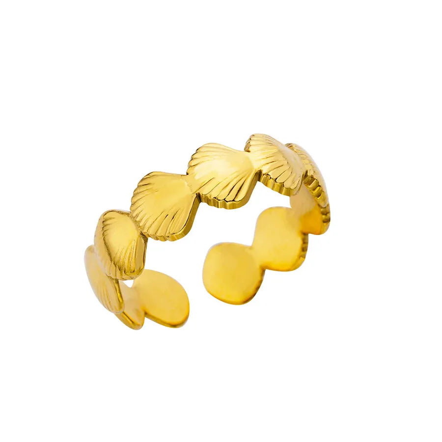 Gold Starfish Adjustable Ring – Stainless Steel 14