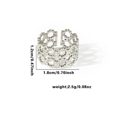 Titanium Steel Fish Tail Ring for Women