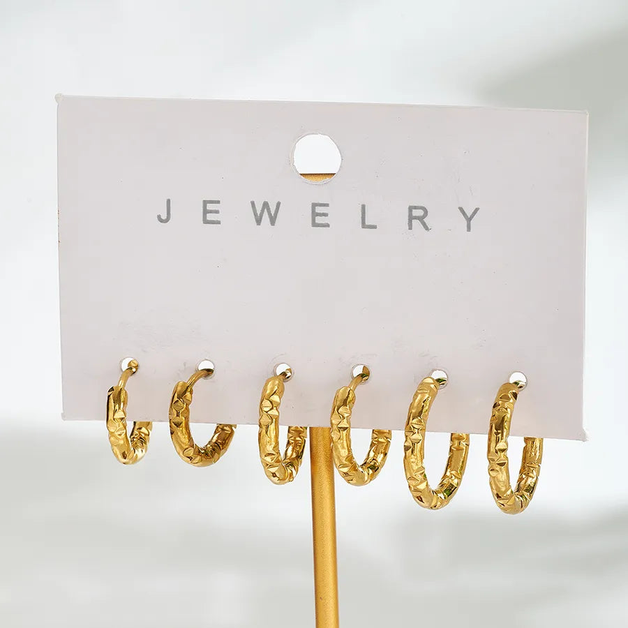 18K Gold Plated Irregular Hoop Earrings