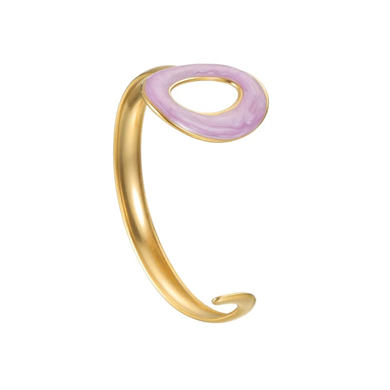 Adjustable Gold Geometric Cuff Bracelet