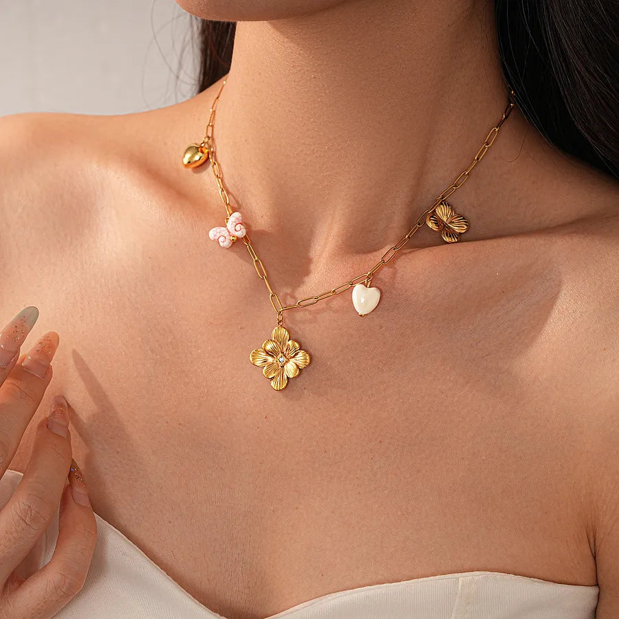 Boho Butterfly Knot Tassel Necklace